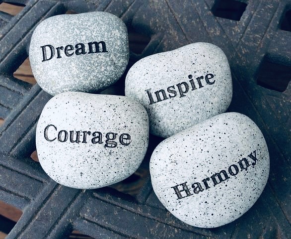 dream courage inspire harmony